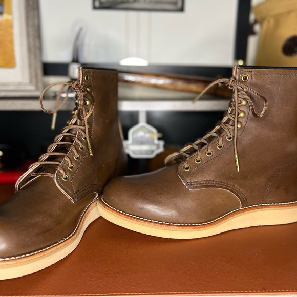 Red Wing 2941 7” Farmer by Benjamin in Dark Chocolate 9D - Picture 3 of 7